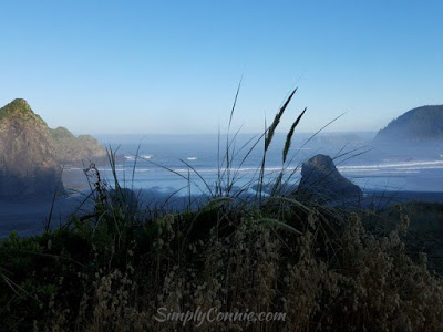 misty ocean oregon coast
