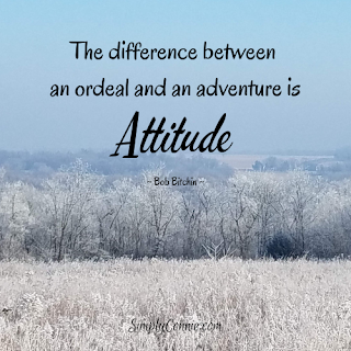 The difference between an ordeal and an adventure is attitude