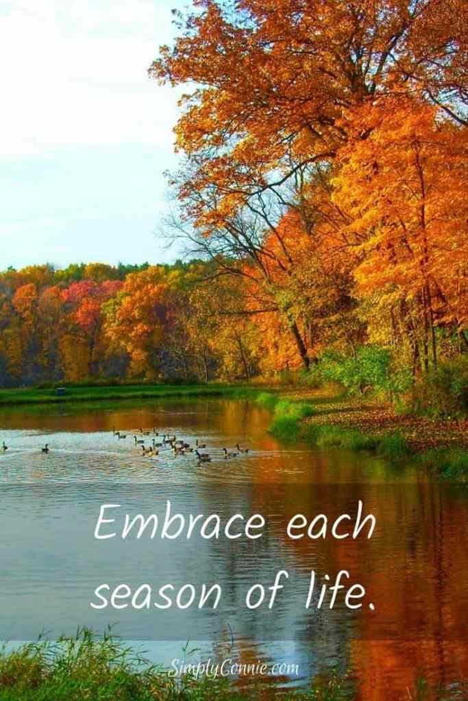 Embrace each season of life