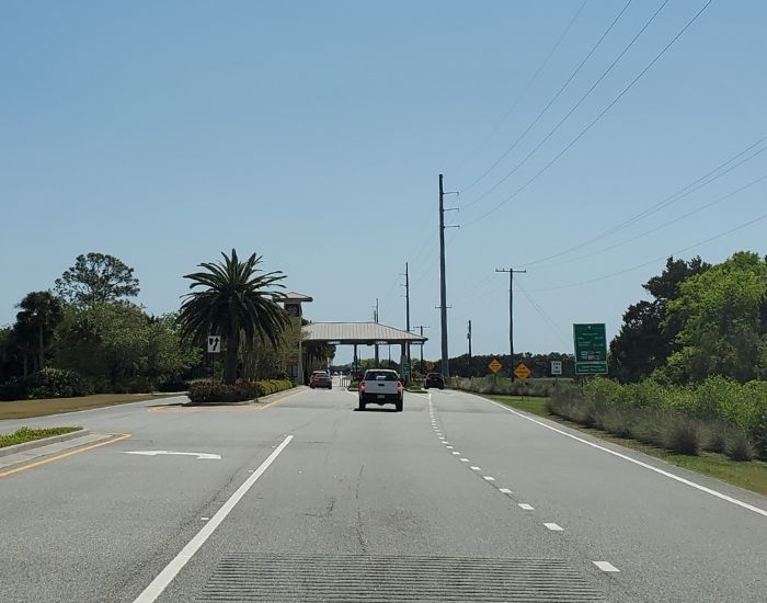 Jekyll Island State Park Georgia. Entry gate.