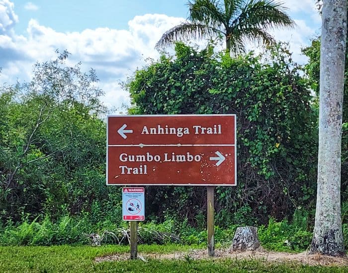 Anhinga Trailer and Gumbo Limbo Trail in Homestead FL