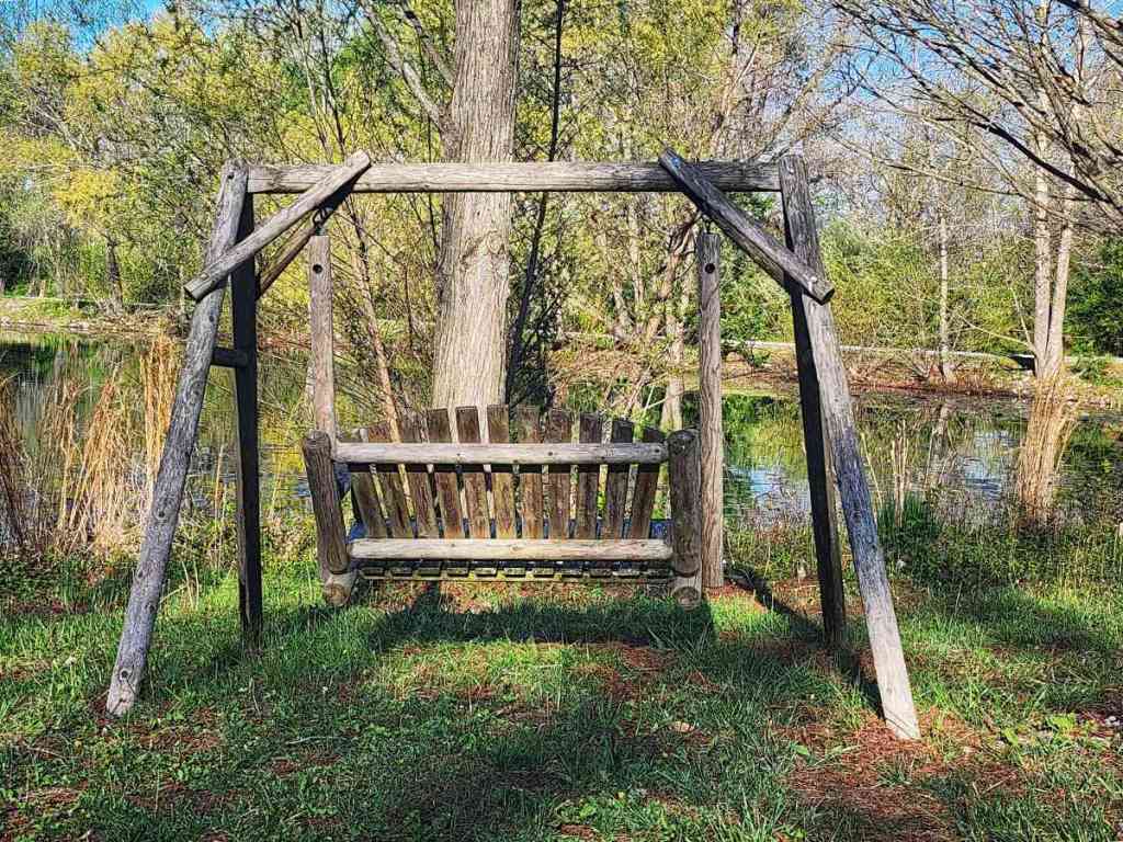 Spring Bliss – Morning Campsite Views Overlooking The&nbsp;Pond